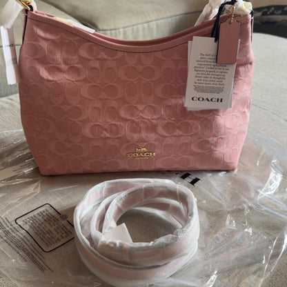 Coach signature Laurel light Pink denim