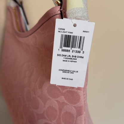 Coach signature Laurel light Pink denim