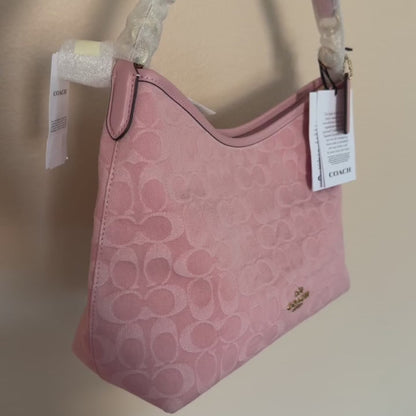Coach signature Laurel light Pink denim