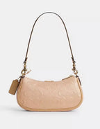 *SEALED* COACH Ashton Mini Shoulder Bag Signature Leather Gold/Faded Blush Pink