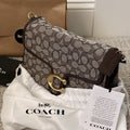 NWT COACH Soft Tabby Shoulder Bag Signature Jacquard CDT21