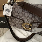 NWT COACH Soft Tabby Shoulder Bag Signature Jacquard CDT21