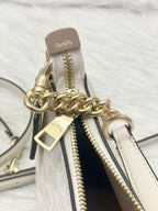 NWT COACH Women’s Teri Shoulder Bag In Signature Canvas In White/Chalk