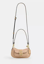 *SEALED* COACH Ashton Mini Shoulder Bag Signature Leather Gold/Faded Blush Pink