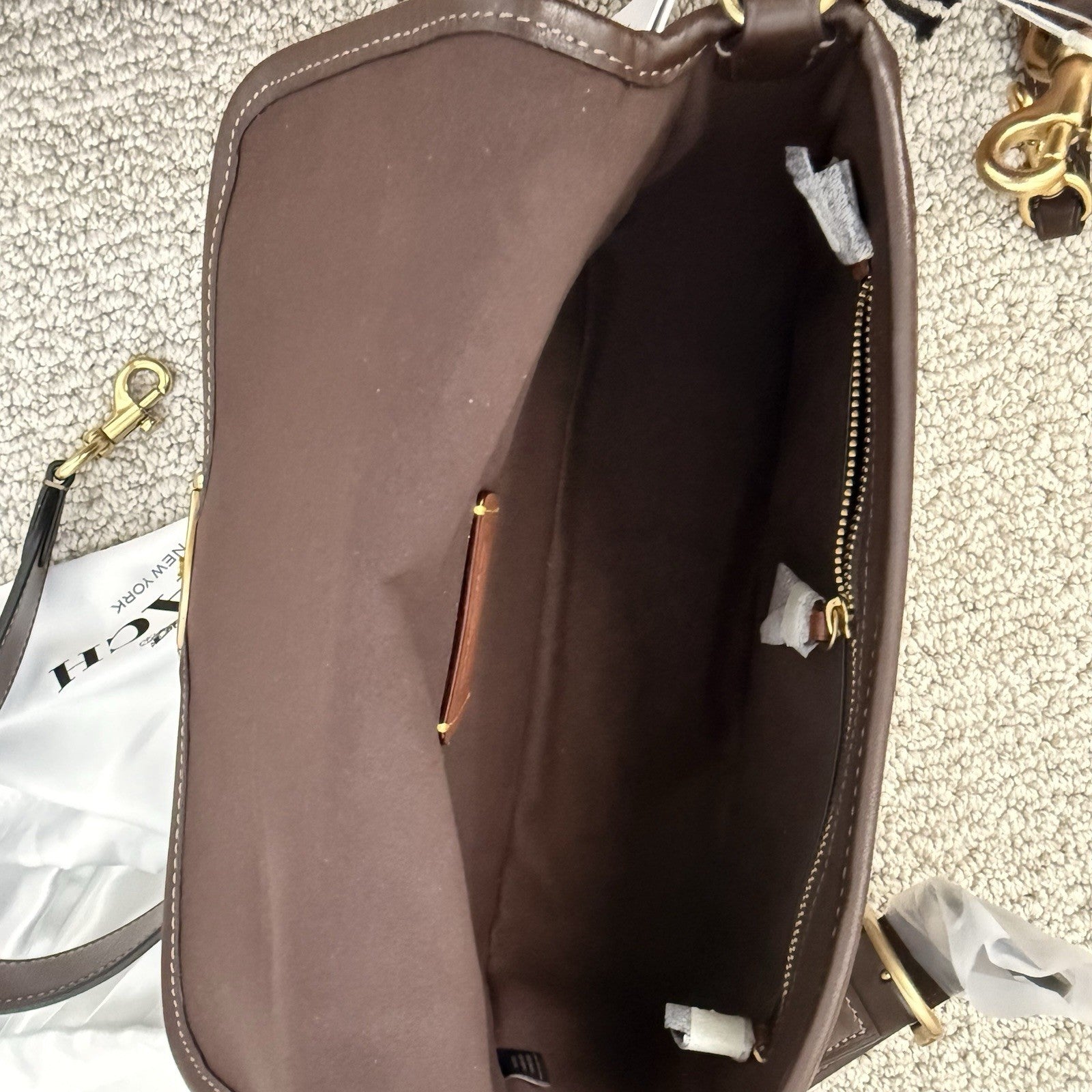 NWT COACH Soft Tabby Shoulder Bag Signature Jacquard CDT21