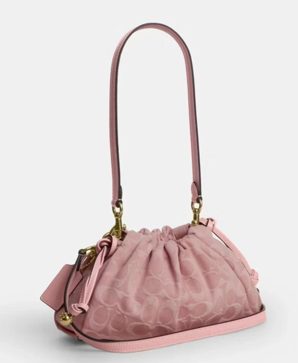 COACH - FAYE SHOULDER BAG PINK DENIM | (CER68) light pink | NWT