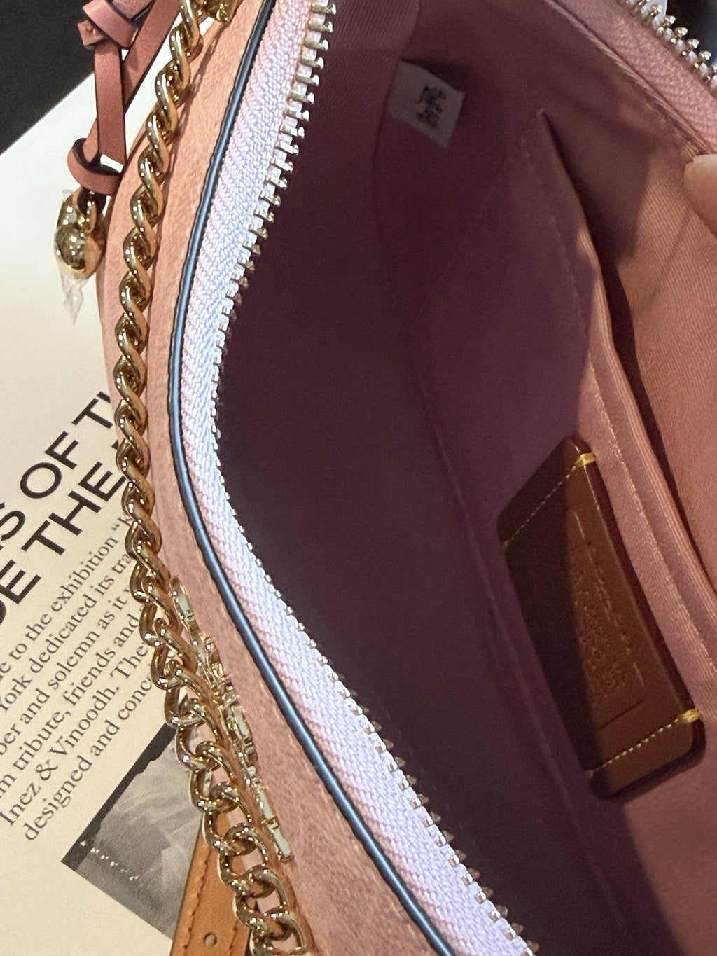 COACH TERI SHOULDER BAG IN SIGNATURE CANVAS CEA20 Pink Powder NWT