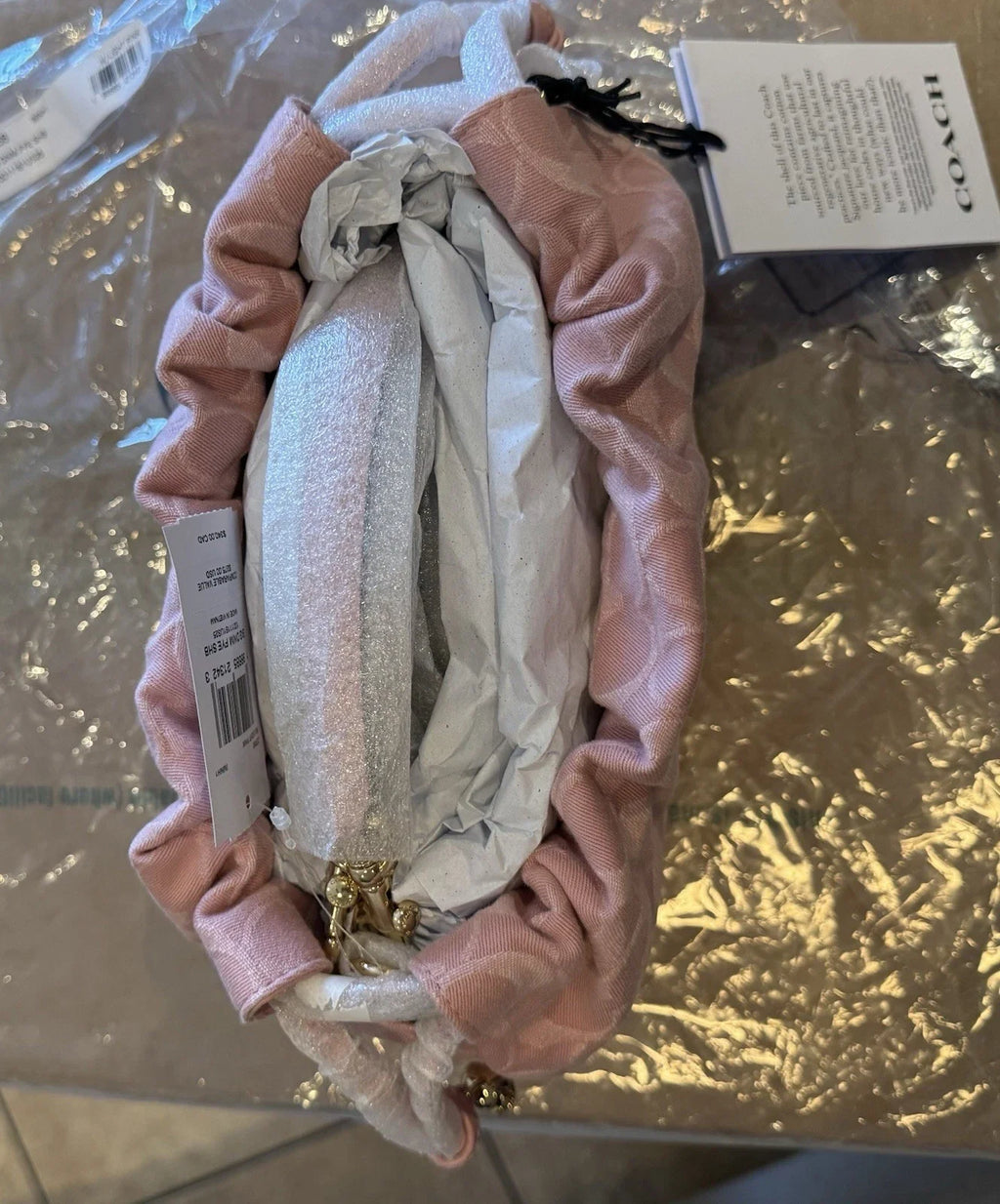 COACH - FAYE SHOULDER BAG PINK DENIM | (CER68) light pink | NWT