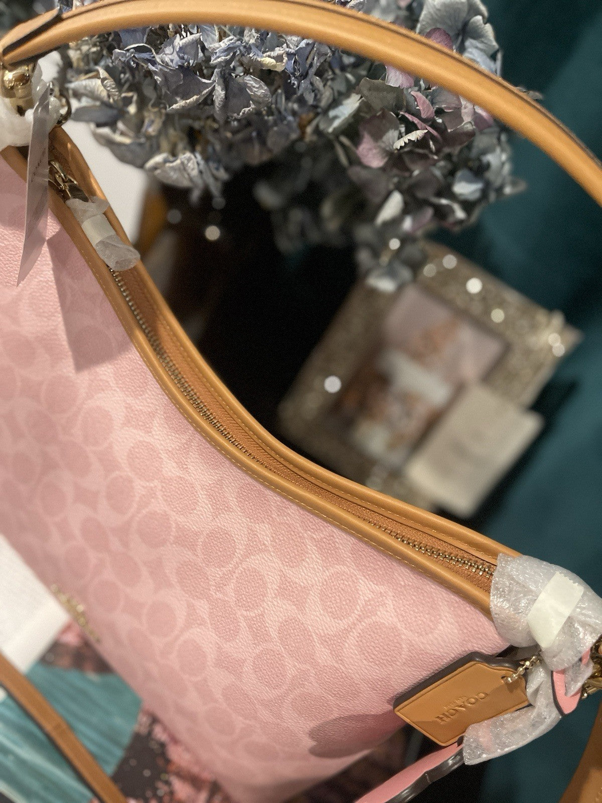 NWT Coach Laurel Shoulder Bag (Style CEL12) — Powder Pink with Original Package
