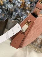 coach Plaza Small Signature Canvas Slim Shoulder Bag NWT