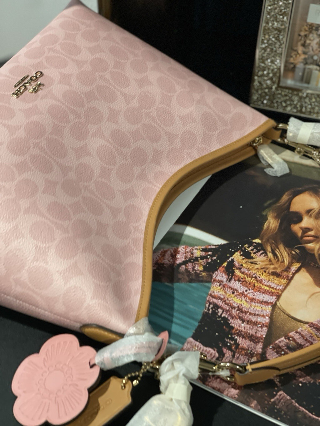 NWT Coach Laurel Shoulder Bag (Style CEL12) — Powder Pink with Original Package