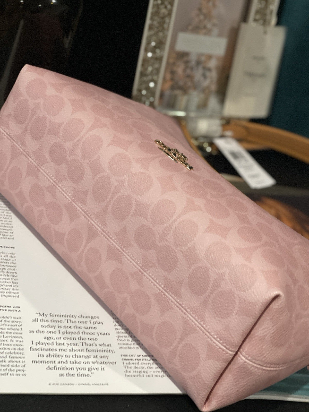NWT Coach Laurel Shoulder Bag (Style CEL12) — Powder Pink with Original Package
