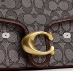 NWT COACH Soft Tabby Shoulder Bag Signature Jacquard CDT21