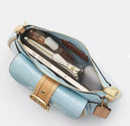 NWT *SEALED* COACH Ashton Mini Shoulder Bag In Signature Leather Gold/Light Blue