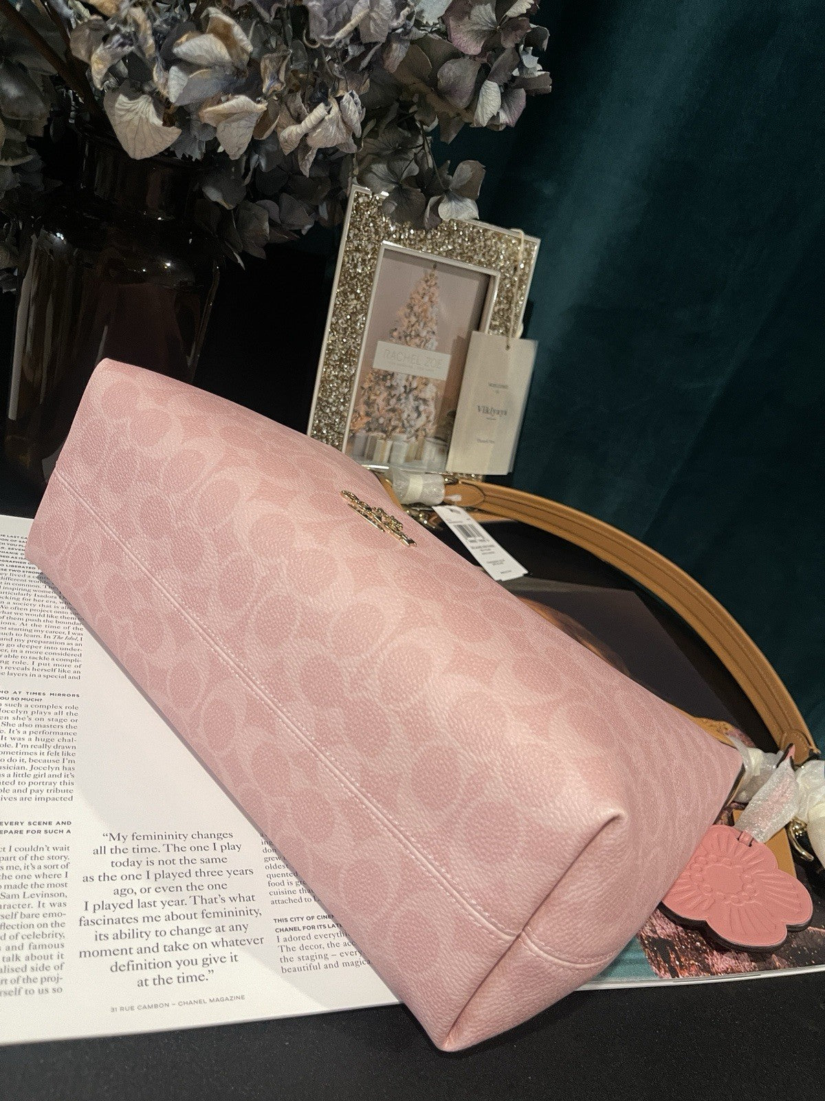 NWT Coach Laurel Shoulder Bag (Style CEL12) — Powder Pink with Original Package