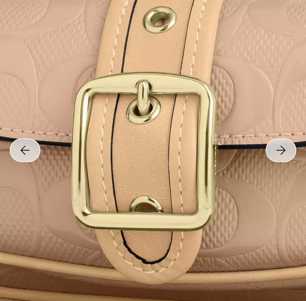 *SEALED* COACH Ashton Mini Shoulder Bag Signature Leather Gold/Faded Blush Pink