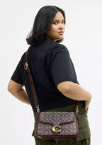 NWT COACH Soft Tabby Shoulder Bag Signature Jacquard CDT21