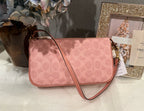 coach Plaza Small Signature Canvas Slim Shoulder Bag NWT