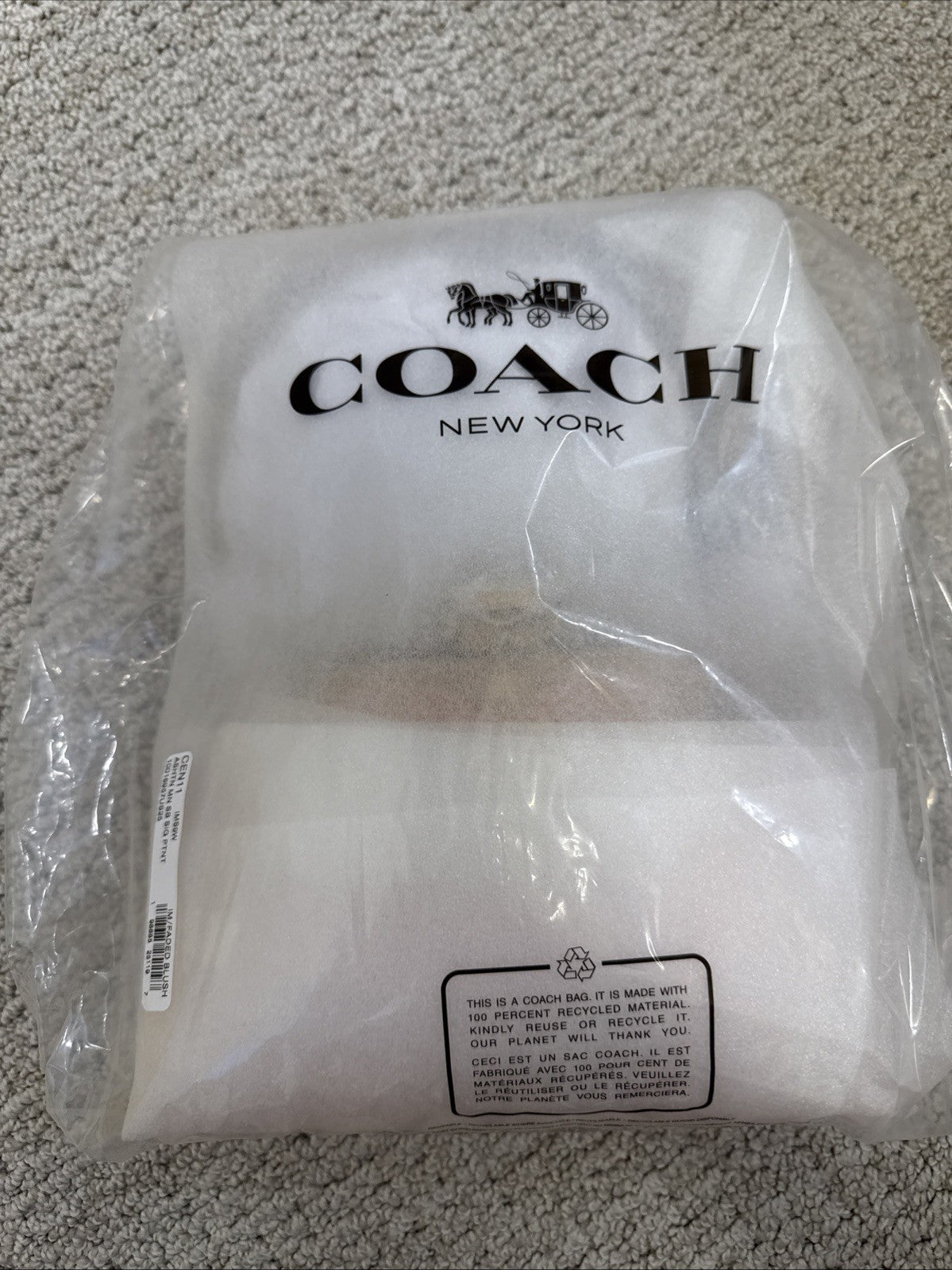 *SEALED* COACH Ashton Mini Shoulder Bag Signature Leather Gold/Faded Blush Pink