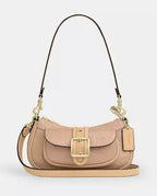 *SEALED* COACH Ashton Mini Shoulder Bag Signature Leather Gold/Faded Blush Pink