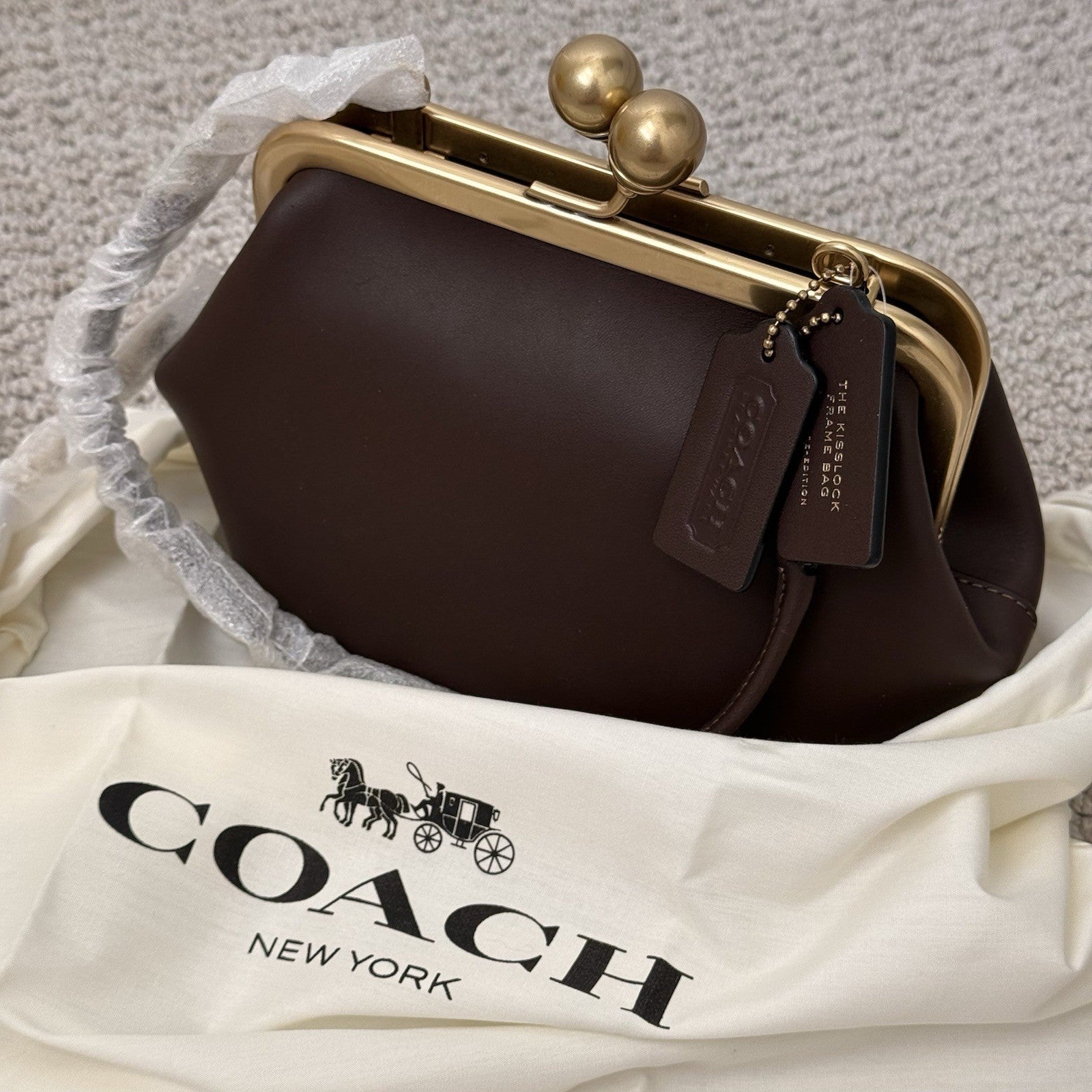 NWT COACH Small Kisslock Frame Bag 16 ~ CCY28