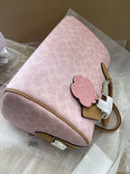 Coach Rowan Large Satchel Bag In Signature Canvas With Charms NWT