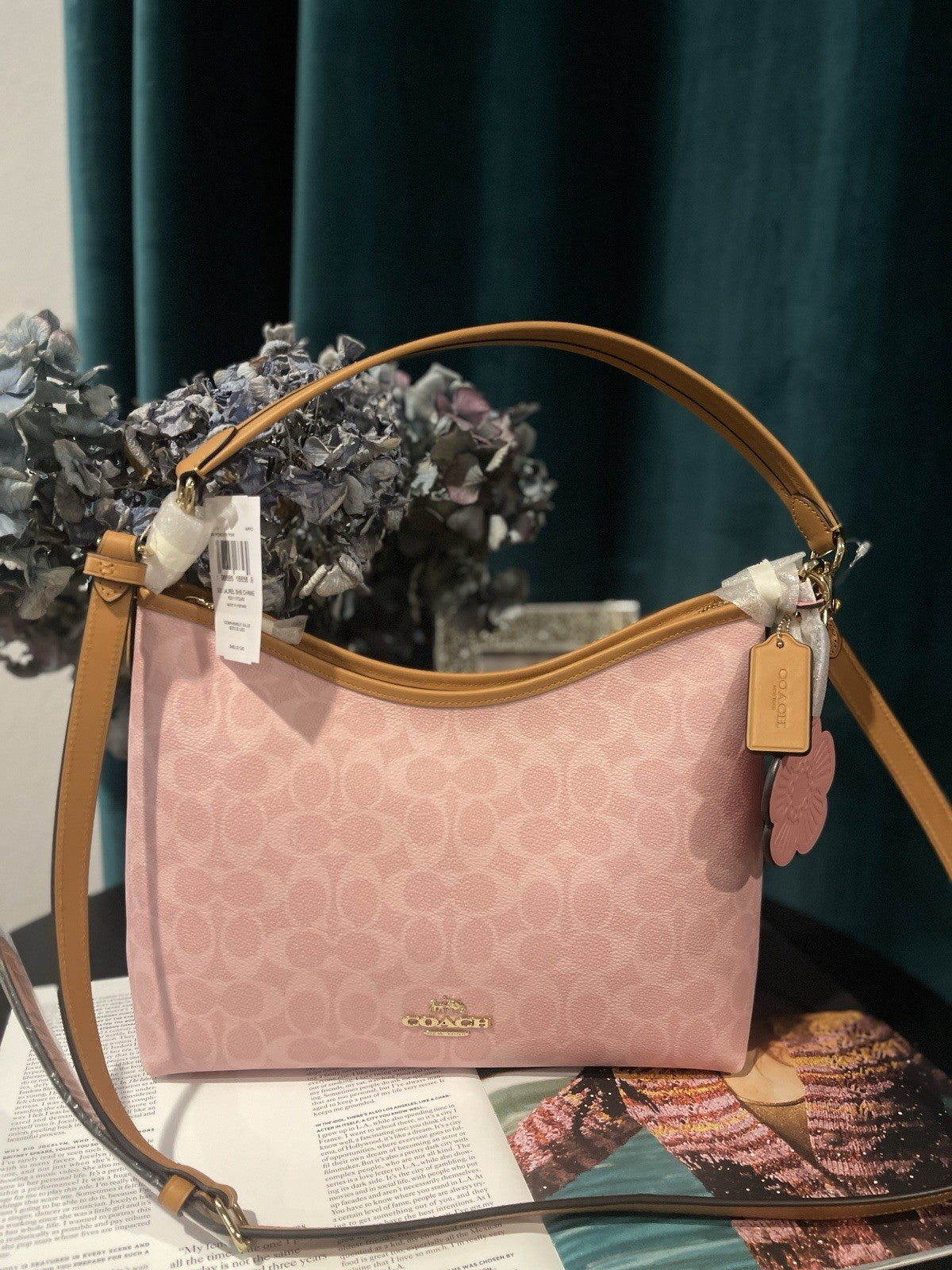 NWT Coach Laurel Shoulder Bag (Style CEL12) — Powder Pink with Original Package