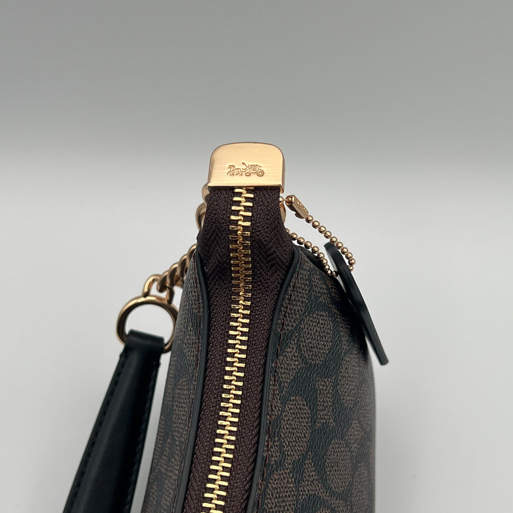 Coach Outlet Teri Brown Shoulder Women's Bag Signature Canva NWT