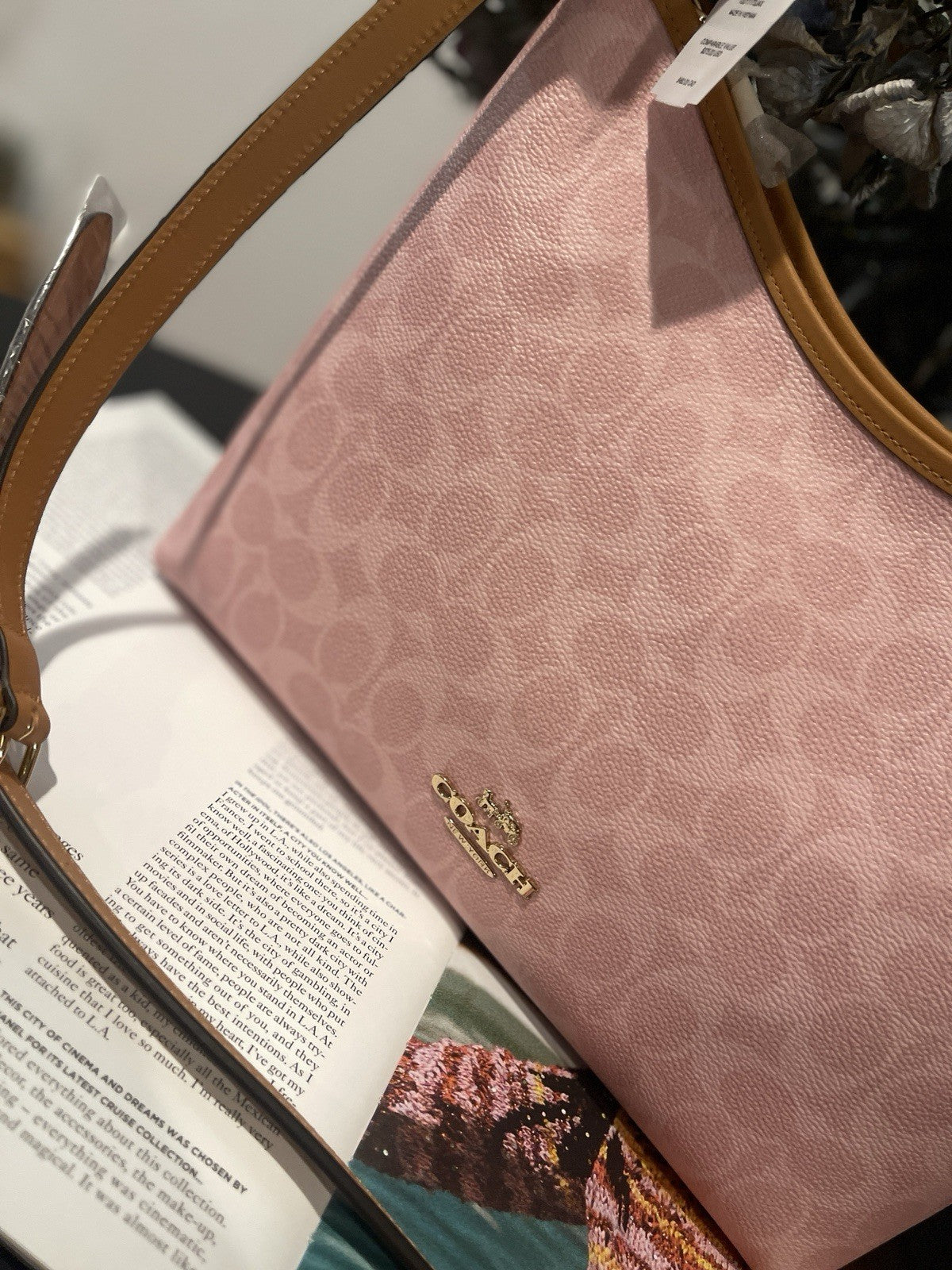 NWT Coach Laurel Shoulder Bag (Style CEL12) — Powder Pink with Original Package