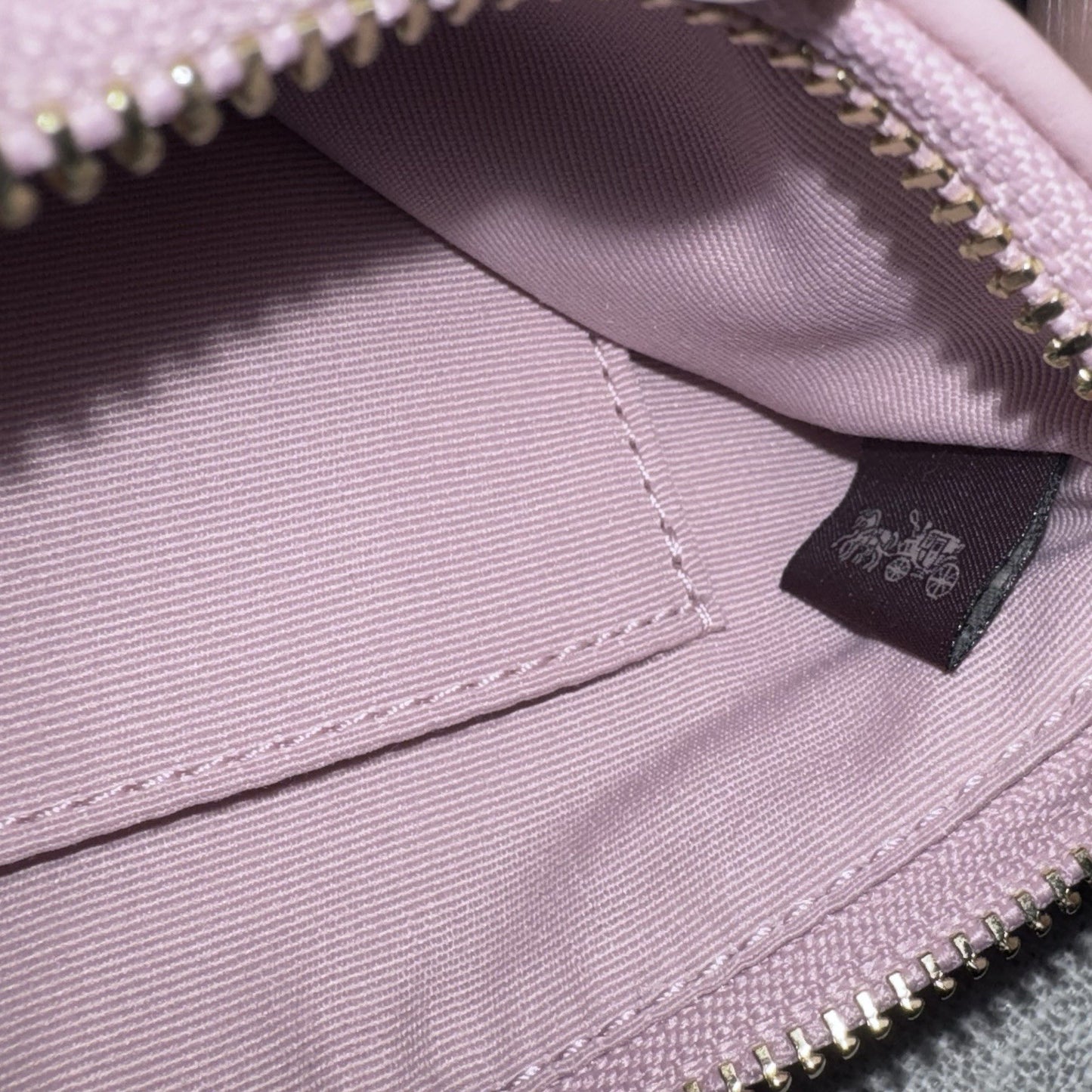 RARE NEW Coach Signature Pink Denim Faye & Wristlet Set SOLDOUT SHIPS TODAY