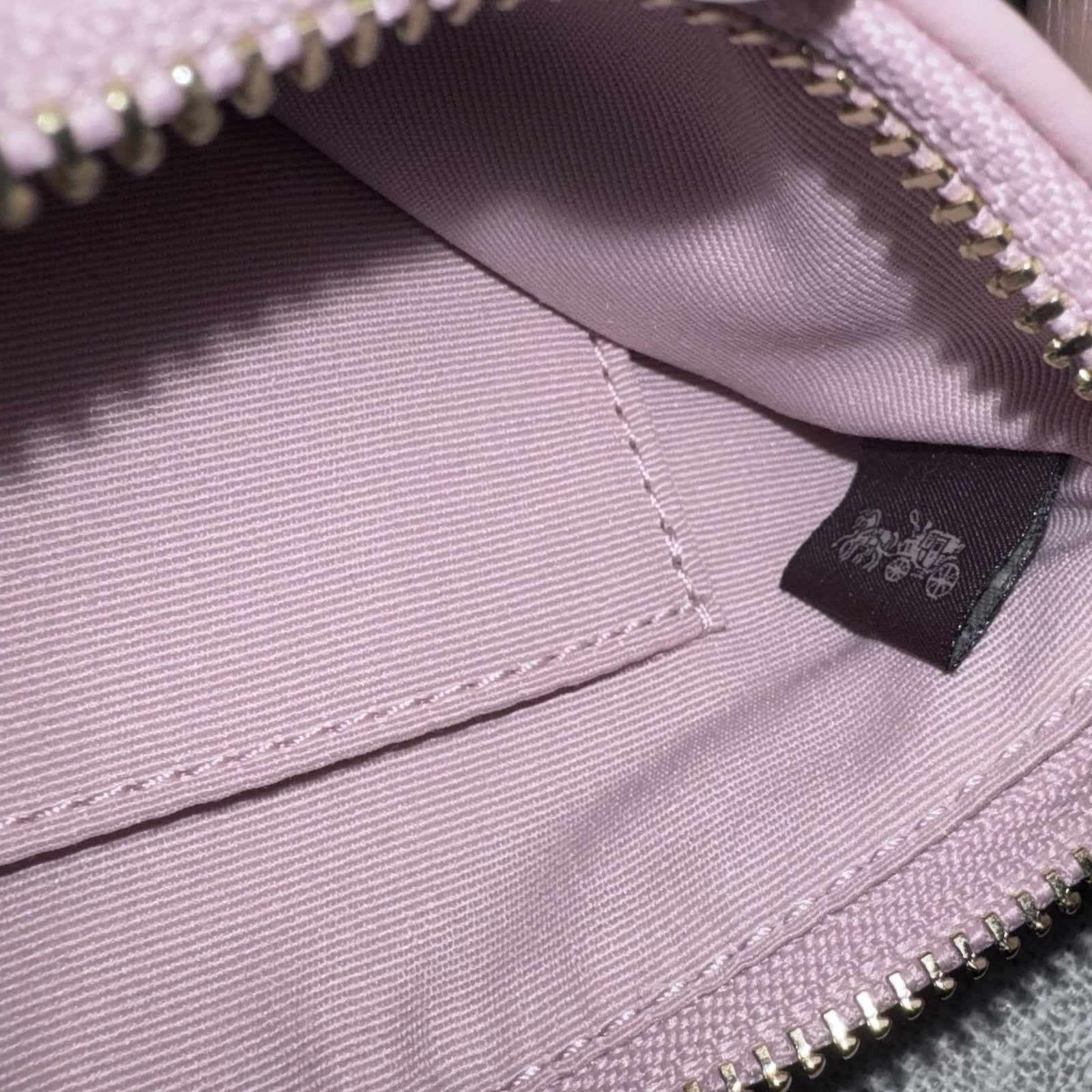 RARE NEW Coach Signature Pink Denim Faye & Wristlet Set SOLDOUT SHIPS TODAY