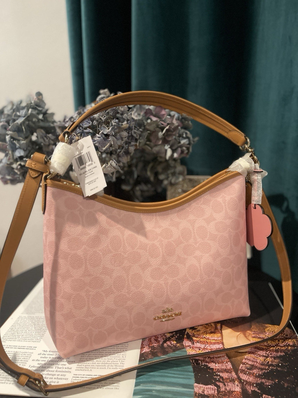 NWT Coach Laurel Shoulder Bag (Style CEL12) — Powder Pink with Original Package